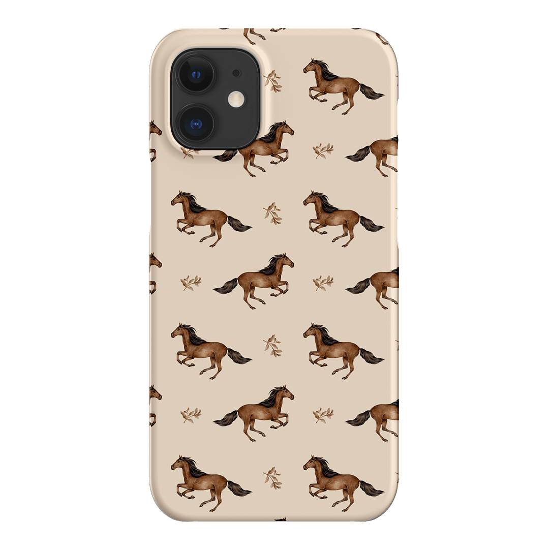 Running Horse Printed Phone Cases iPhone 12 Mini / Snap by Kasiags Art - The Dairy