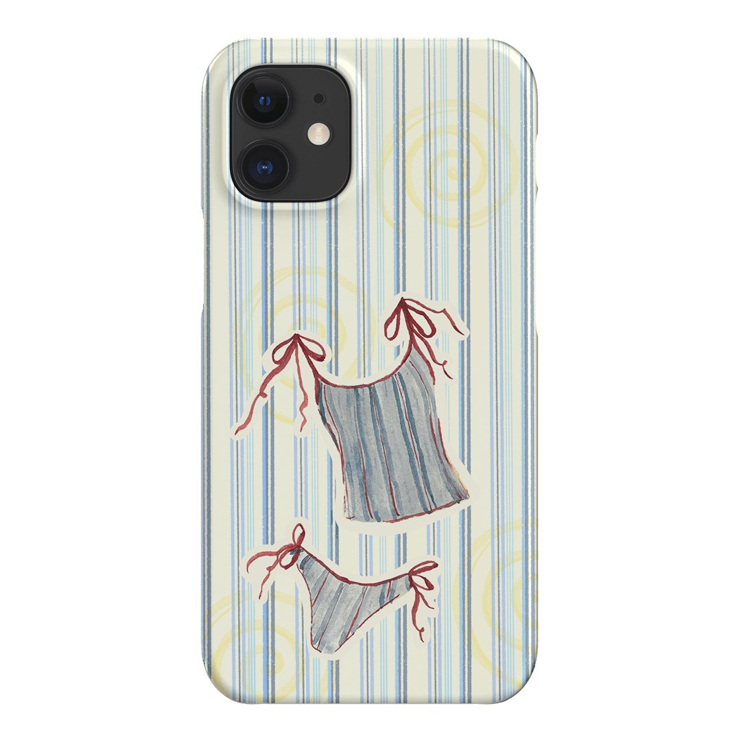 Stripe Tankini Printed Phone Cases iPhone 12 Mini / Snap by Kayla Carr - The Dairy