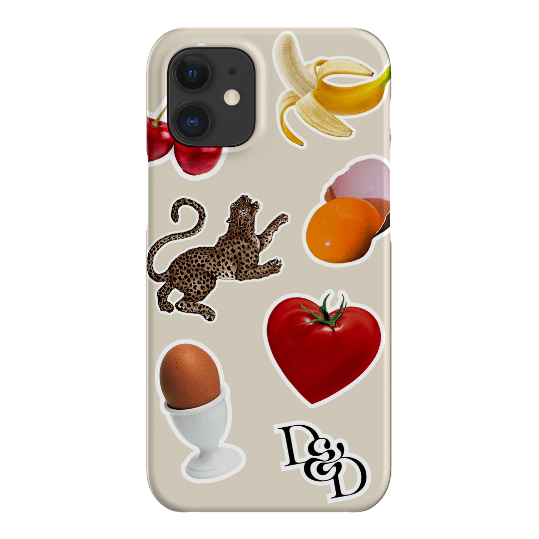 Sunday Stickers Cream Printed Phone Cases iPhone 12 Mini / Snap by Desmond & Dempsey - The Dairy