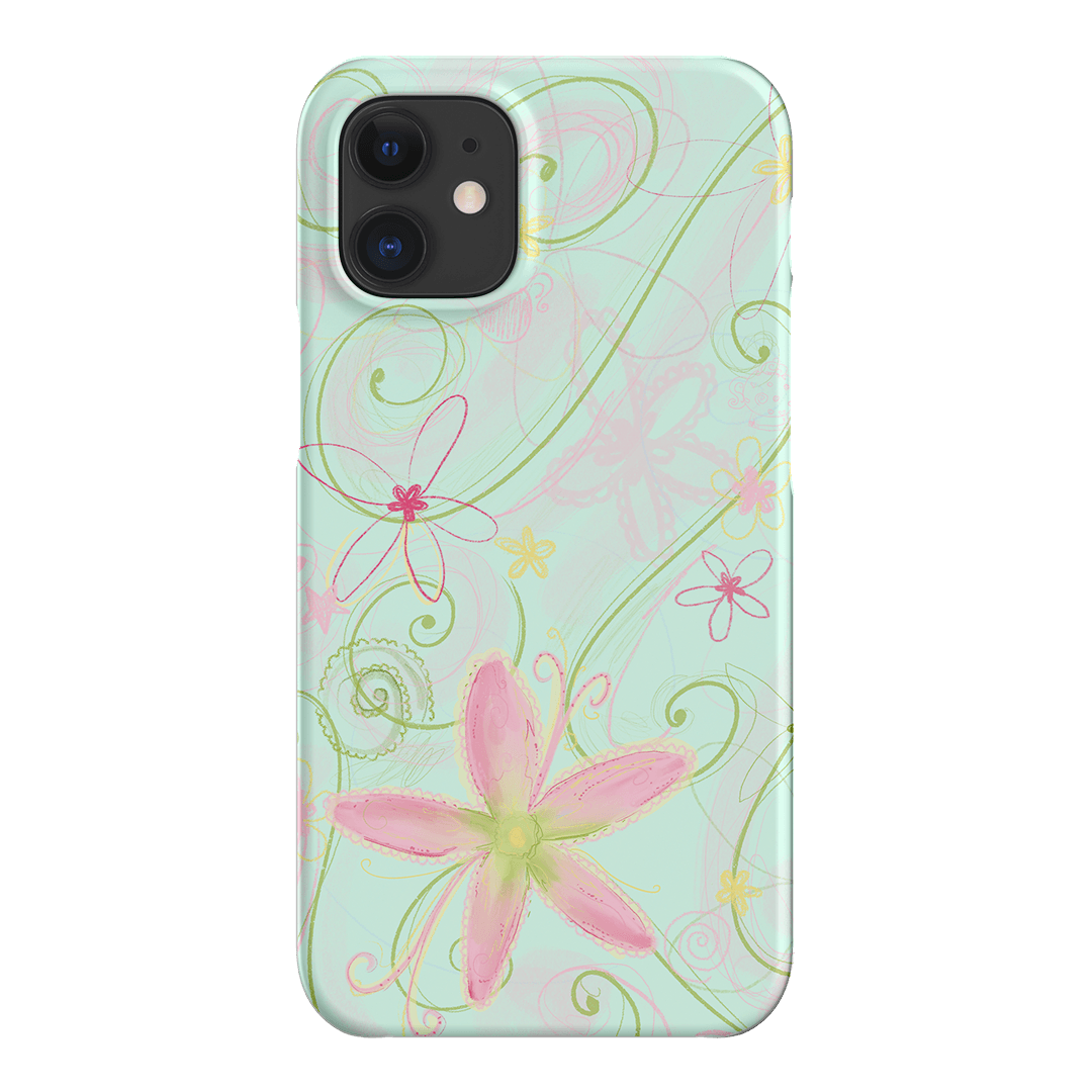 Swirl Blue Printed Phone Cases iPhone 12 Mini / Snap by Kayla Carr - The Dairy