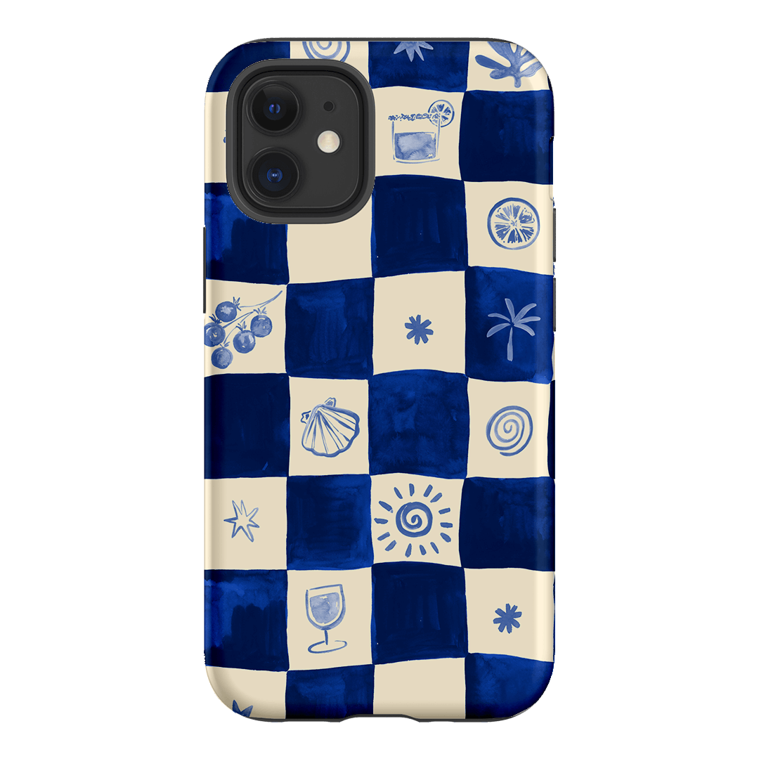 Afternoon Mezze Azure Printed Phone Cases iPhone 12 Mini / Armoured by Charlie Taylor - The Dairy
