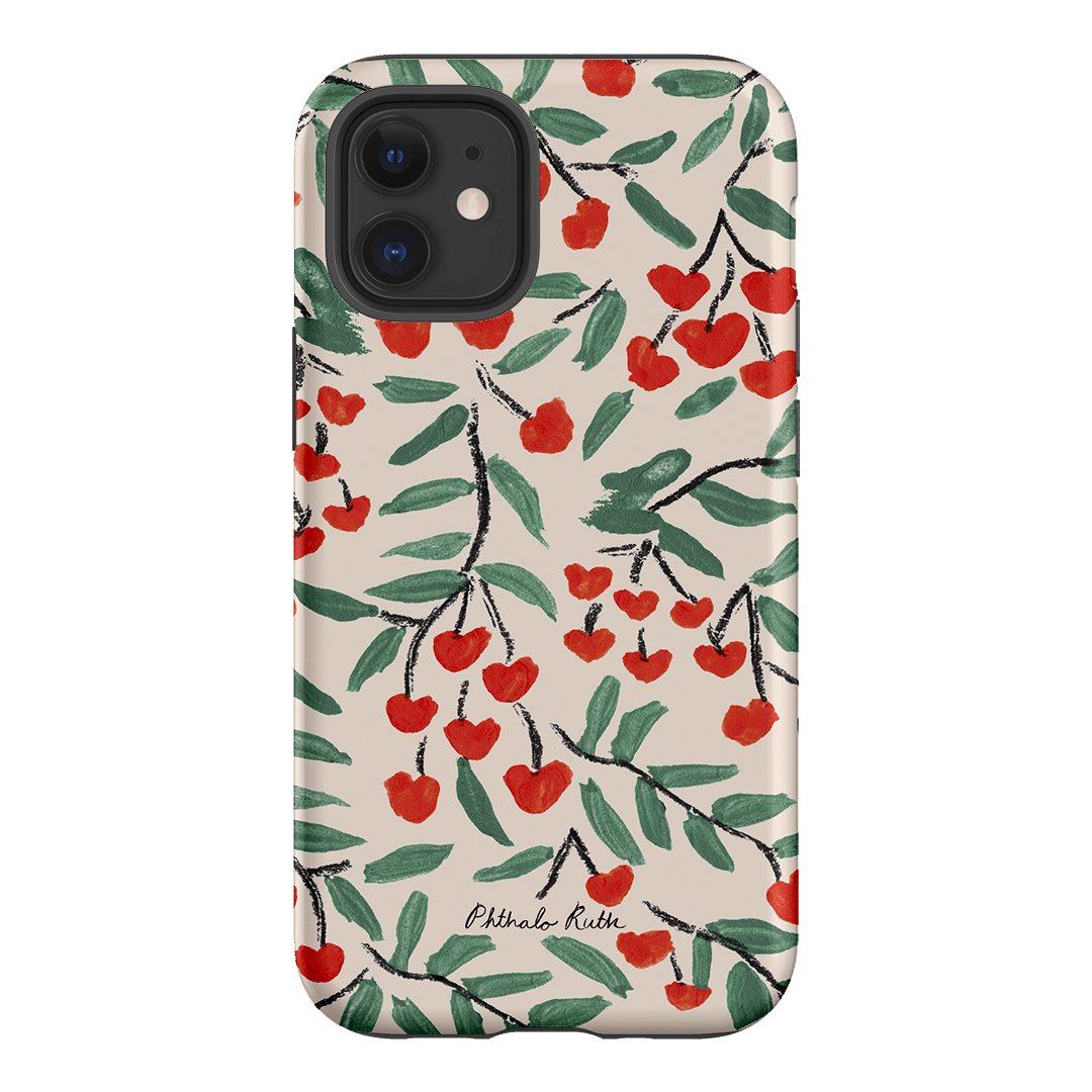 Cherry Love Printed Phone Cases iPhone 12 Mini / Armoured by Phthalo Ruth - The Dairy