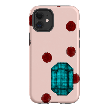 December Turquoise Printed Phone Cases iPhone 12 Mini / Armoured by Joiana - The Dairy