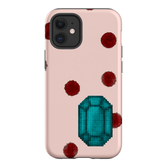 December Turquoise Printed Phone Cases iPhone 12 Mini / Armoured by Joiana - The Dairy
