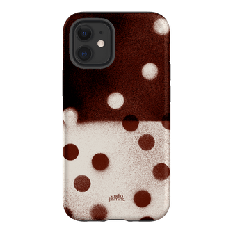 Espresso Polka Dot Printed Phone Cases iPhone 12 Mini / Armoured by Jasmine Dowling - The Dairy