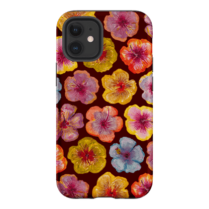 Hibiscus Holiday Rouge Printed Phone Cases iPhone 12 Mini / Armoured by BG. Studio - The Dairy