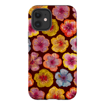 Hibiscus Holiday Rouge Printed Phone Cases iPhone 12 Mini / Armoured by BG. Studio - The Dairy