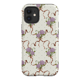 Hydrangea Ribbon Printed Phone Cases iPhone 12 Mini / Armoured by Veronica Tucker - The Dairy