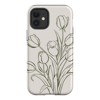Inked Tulips Printed Phone Cases iPhone 12 Mini / Armoured by Typoflora - The Dairy