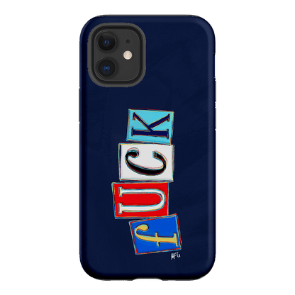 Lil Fcks Blue Printed Phone Cases iPhone 12 Mini / Armoured by Margarbs Art - The Dairy