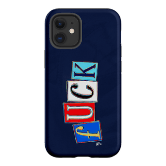 Lil Fcks Blue Printed Phone Cases iPhone 12 Mini / Armoured by Margarbs Art - The Dairy