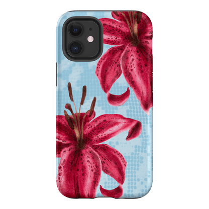 Lillies Printed Phone Cases iPhone 12 Mini / Armoured by Sally Hungerford - The Dairy
