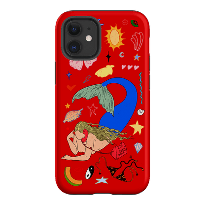 Mermaid Salad Scarlet Printed Phone Cases iPhone 12 Mini / Armoured by Easty Beasty - The Dairy