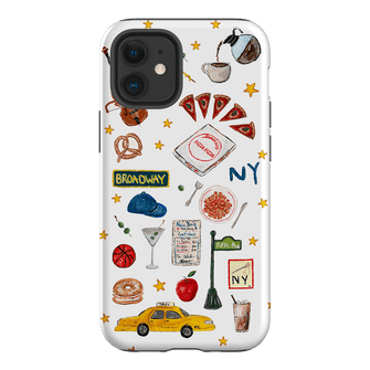 NYC White Printed Phone Cases iPhone 12 Mini / Armoured by BG. Studio - The Dairy