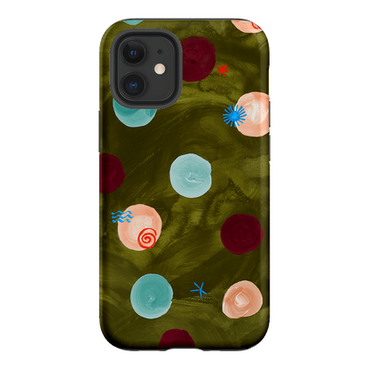 Olive Spot Printed Phone Cases iPhone 12 Mini / Armoured by Charlie Taylor - The Dairy
