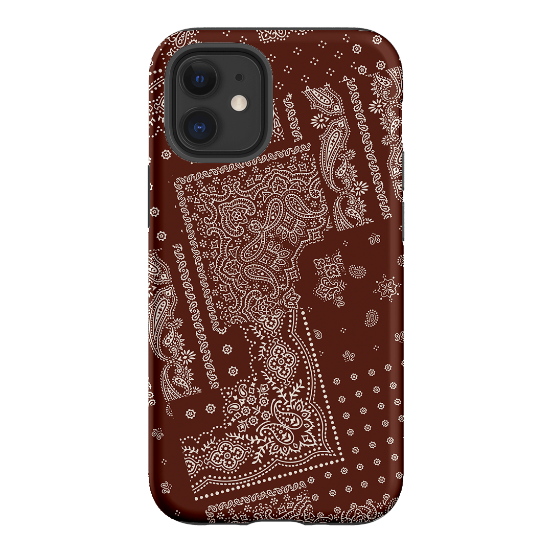 Paisley Cinnamon Printed Phone Cases iPhone 12 Mini / Armoured by The Dairy - The Dairy