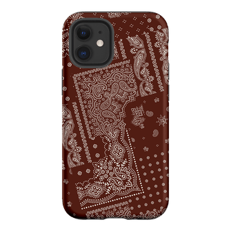 Paisley Cinnamon Printed Phone Cases iPhone 12 Mini / Armoured by The Dairy - The Dairy