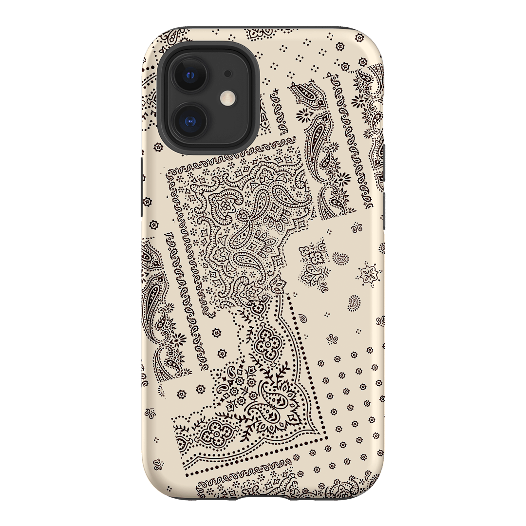 Paisley Ecru Printed Phone Cases iPhone 12 Mini / Armoured by The Dairy - The Dairy