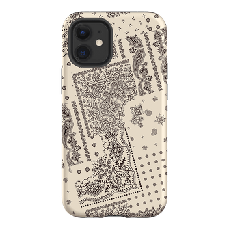 Paisley Ecru Printed Phone Cases iPhone 12 Mini / Armoured by The Dairy - The Dairy