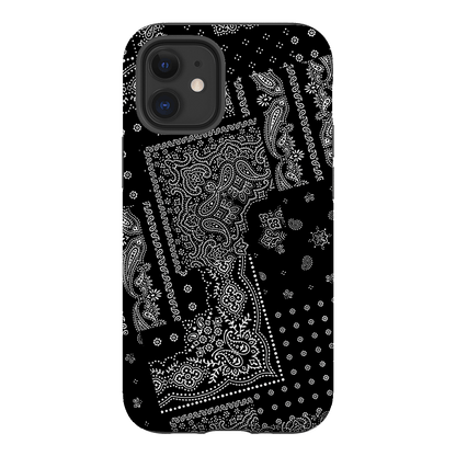 Paisley Noir Printed Phone Cases iPhone 12 Mini / Armoured by The Dairy - The Dairy