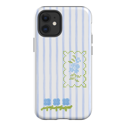 Patchwork Blue Printed Phone Cases iPhone 12 Mini / Armoured by Kayla Carr - The Dairy