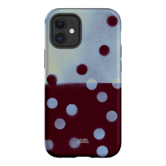 Plum Polka Dot Printed Phone Cases iPhone 12 Mini / Armoured by Jasmine Dowling - The Dairy