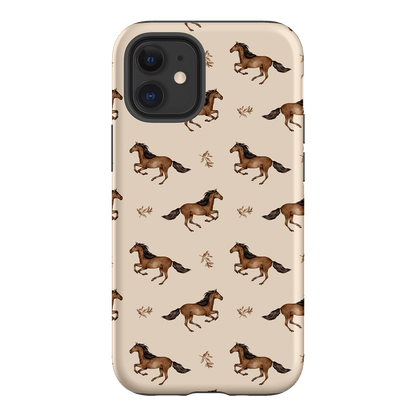 Running Horse Printed Phone Cases iPhone 12 Mini / Armoured by Kasiags Art - The Dairy