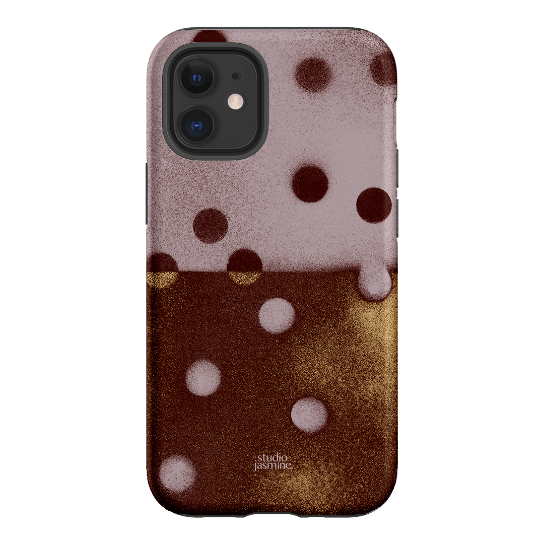 Rust Polka Dot Printed Phone Cases iPhone 12 Mini / Armoured by Jasmine Dowling - The Dairy