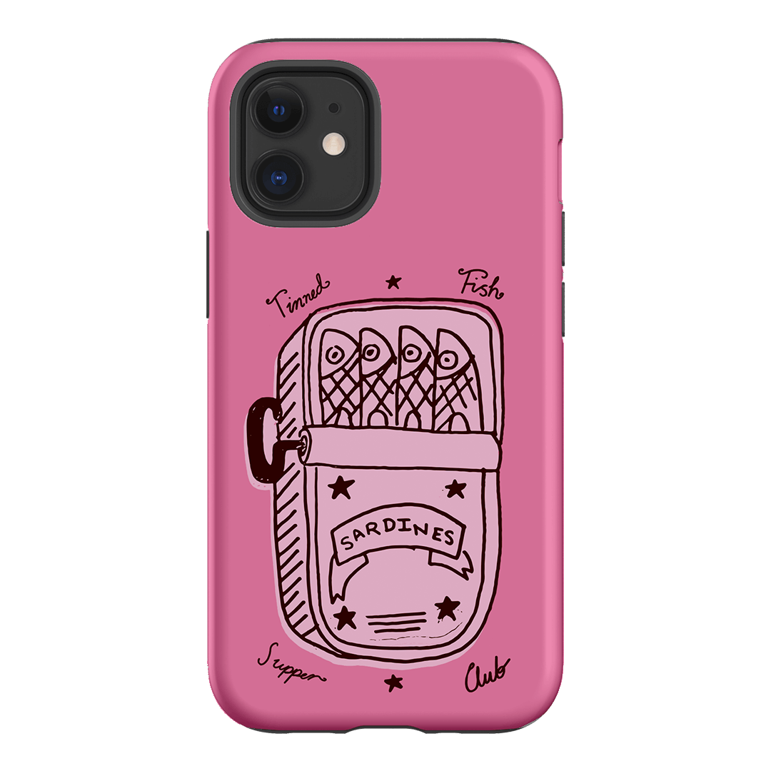 Sardine Social Pink Printed Phone Cases iPhone 12 Mini / Armoured by The Dairy - The Dairy