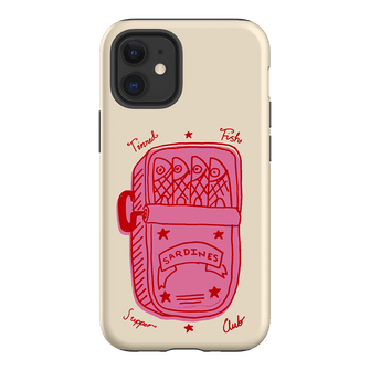 Sardine Social Red Printed Phone Cases iPhone 12 Mini / Armoured by The Dairy - The Dairy