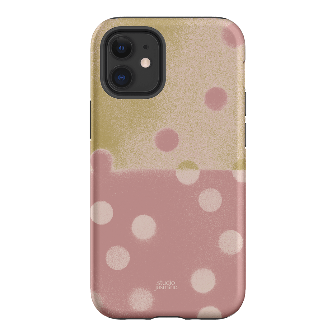 Strawberry Polka Dot Printed Phone Cases iPhone 12 Mini / Armoured by Jasmine Dowling - The Dairy