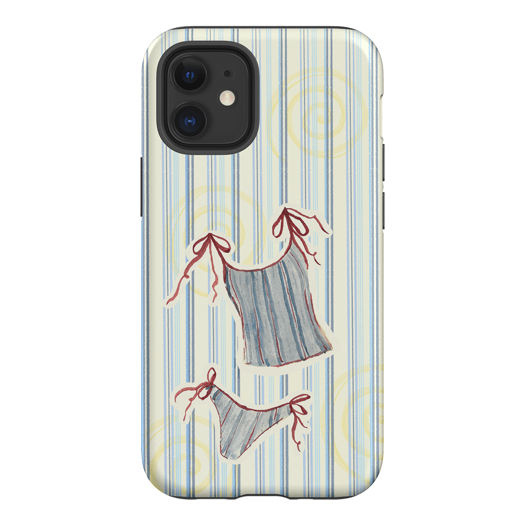 Stripe Tankini Printed Phone Cases iPhone 12 Mini / Armoured by Kayla Carr - The Dairy
