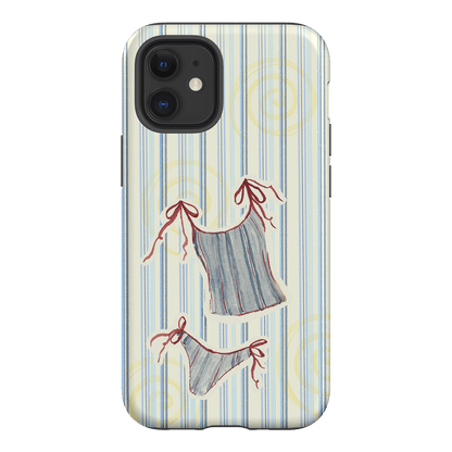 Stripe Tankini Printed Phone Cases iPhone 12 Mini / Armoured by Kayla Carr - The Dairy
