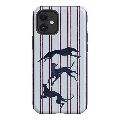 Stripey Hounds Printed Phone Cases iPhone 12 Mini / Armoured by Lisa Hu - The Dairy
