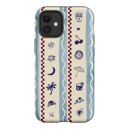 Summer Snacks Blue Printed Phone Cases iPhone 12 Mini / Armoured by Charlie Taylor - The Dairy