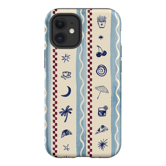 Summer Snacks Blue Printed Phone Cases iPhone 12 Mini / Armoured by Charlie Taylor - The Dairy