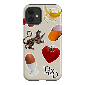 Sunday Stickers Cream Printed Phone Cases iPhone 12 Mini / Armoured by Desmond & Dempsey - The Dairy