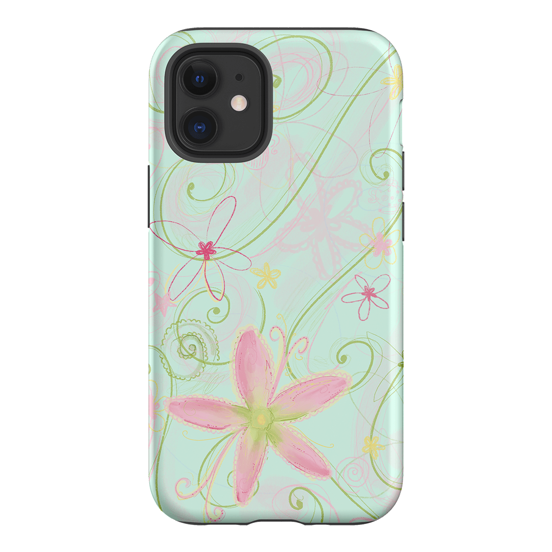 Swirl Blue Printed Phone Cases iPhone 12 Mini / Armoured by Kayla Carr - The Dairy
