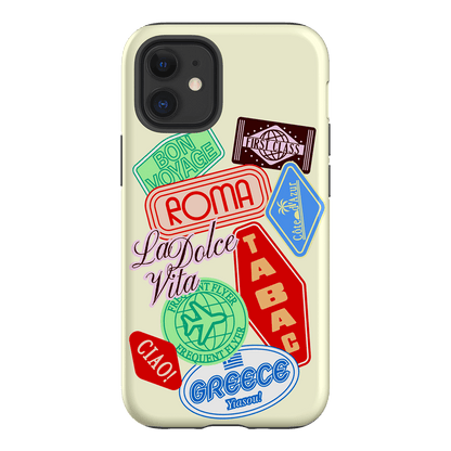 Well Travelled Printed Phone Cases iPhone 12 Mini / Armoured by The Dairy - The Dairy