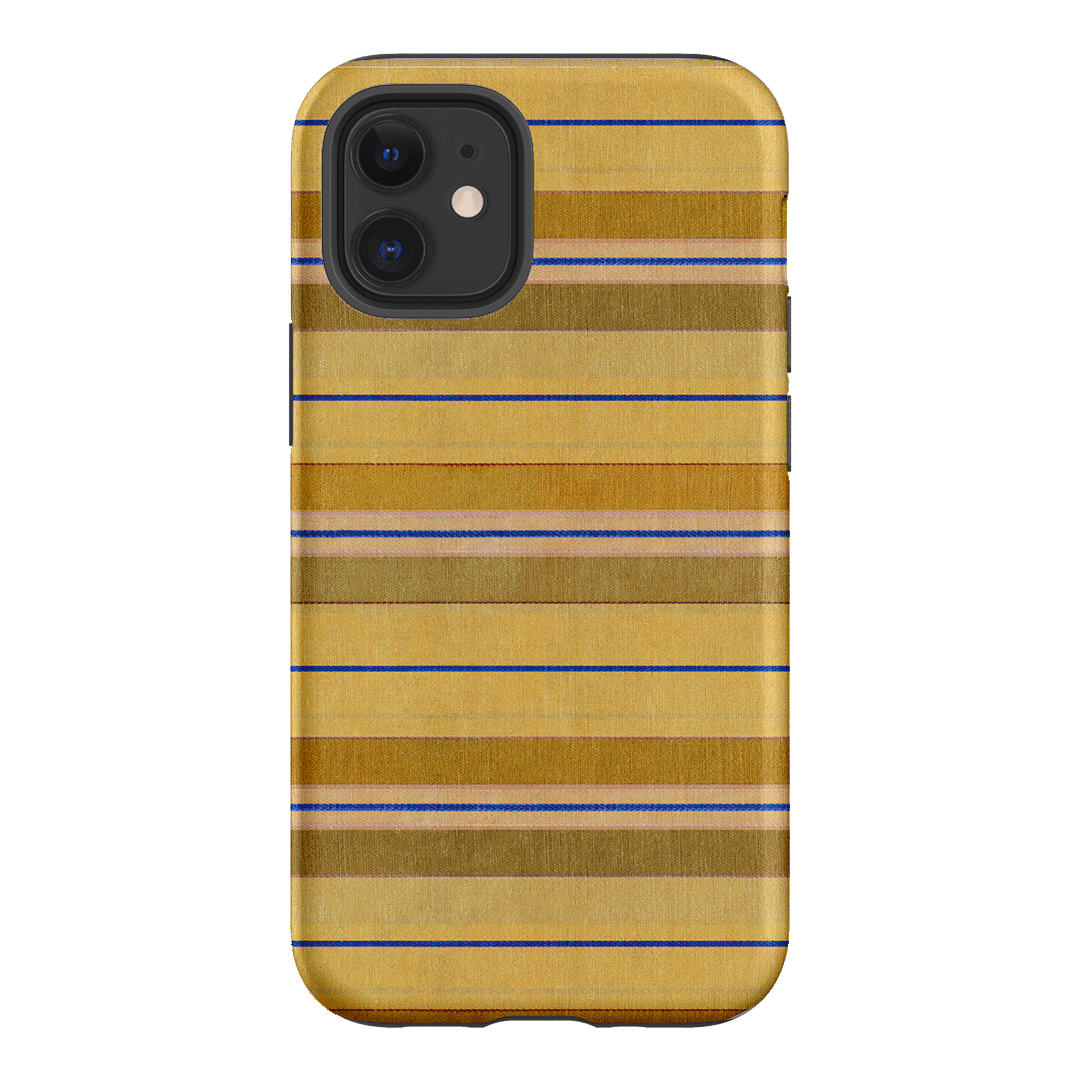 Golden Stripe Printed Phone Cases iPhone 12 Mini / Armoured by Fenton & Fenton - The Dairy