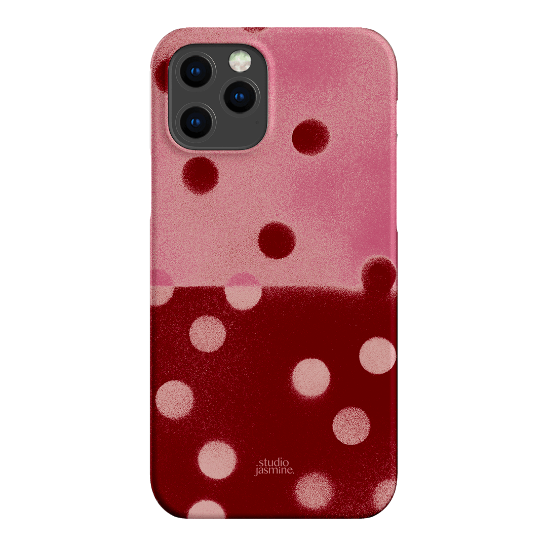 Cherry Polka Dot Printed Phone Cases iPhone 12 Pro / Snap by Jasmine Dowling - The Dairy