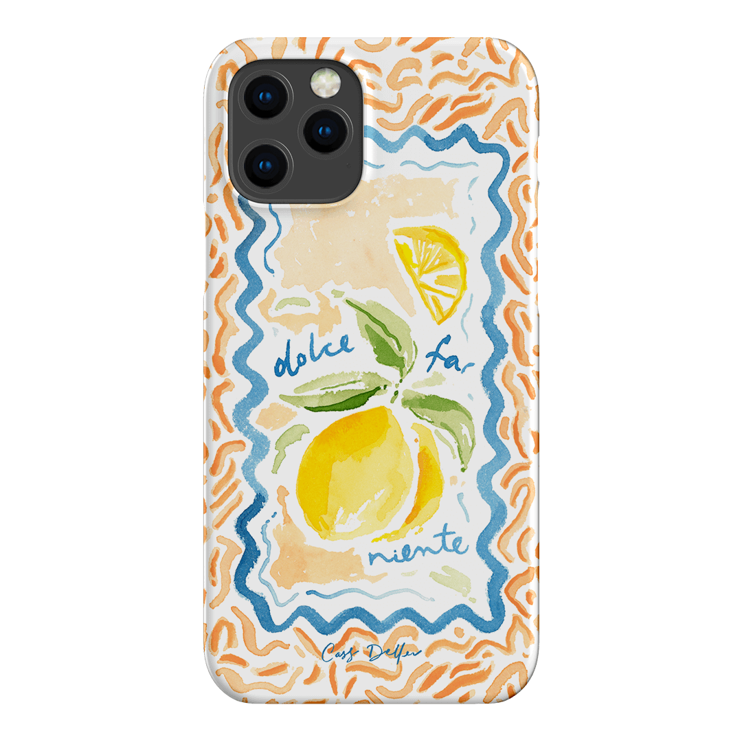 Dolce Far Niente Printed Phone Cases iPhone 12 Pro / Snap by Cass Deller - The Dairy