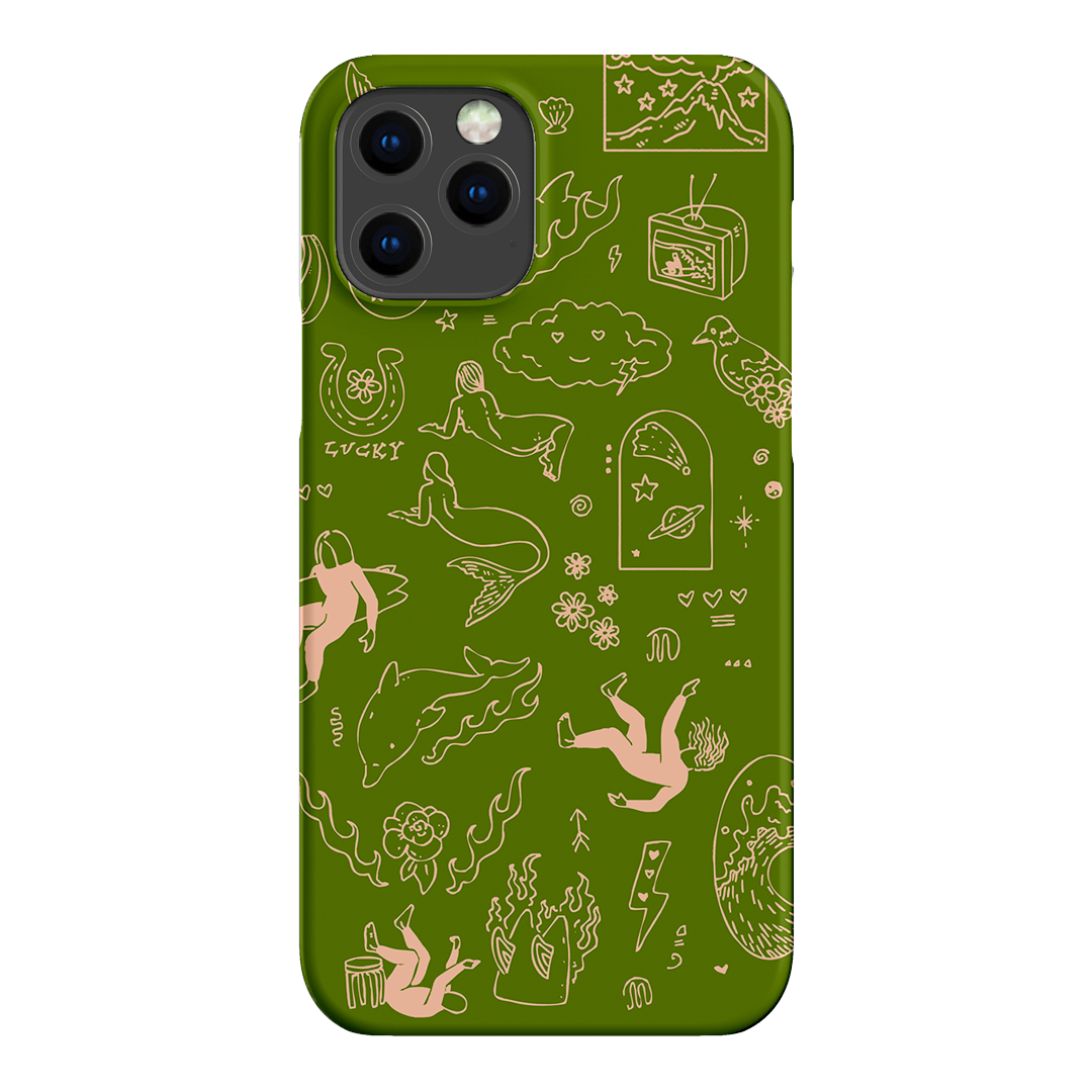 Easty Flash Green Printed Phone Cases iPhone 12 Pro / Snap by Easty Beasty - The Dairy