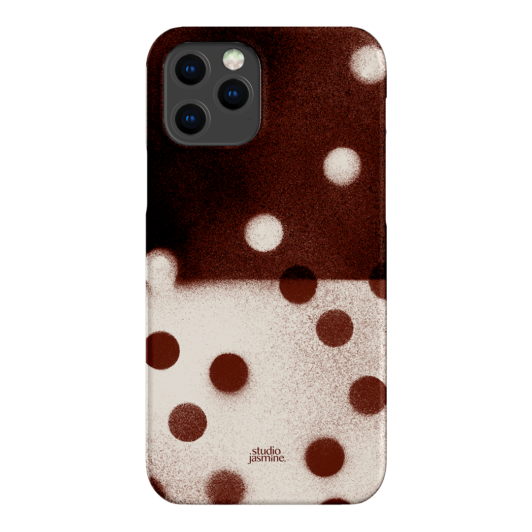 Espresso Polka Dot Printed Phone Cases iPhone 12 Pro / Snap by Jasmine Dowling - The Dairy