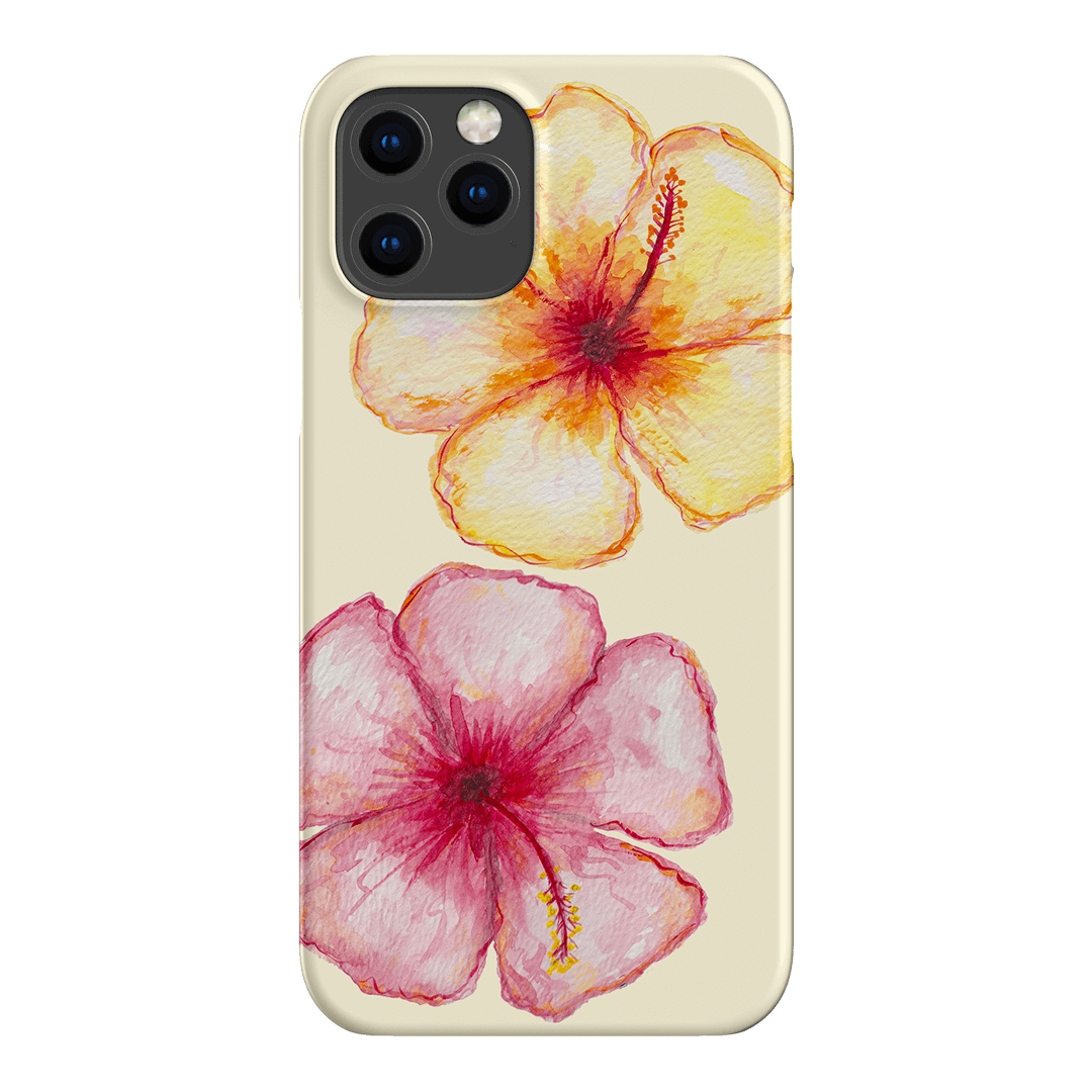 Hibiscus Flower Yellow Printed Phone Cases iPhone 12 Pro / Snap by BG. Studio - The Dairy