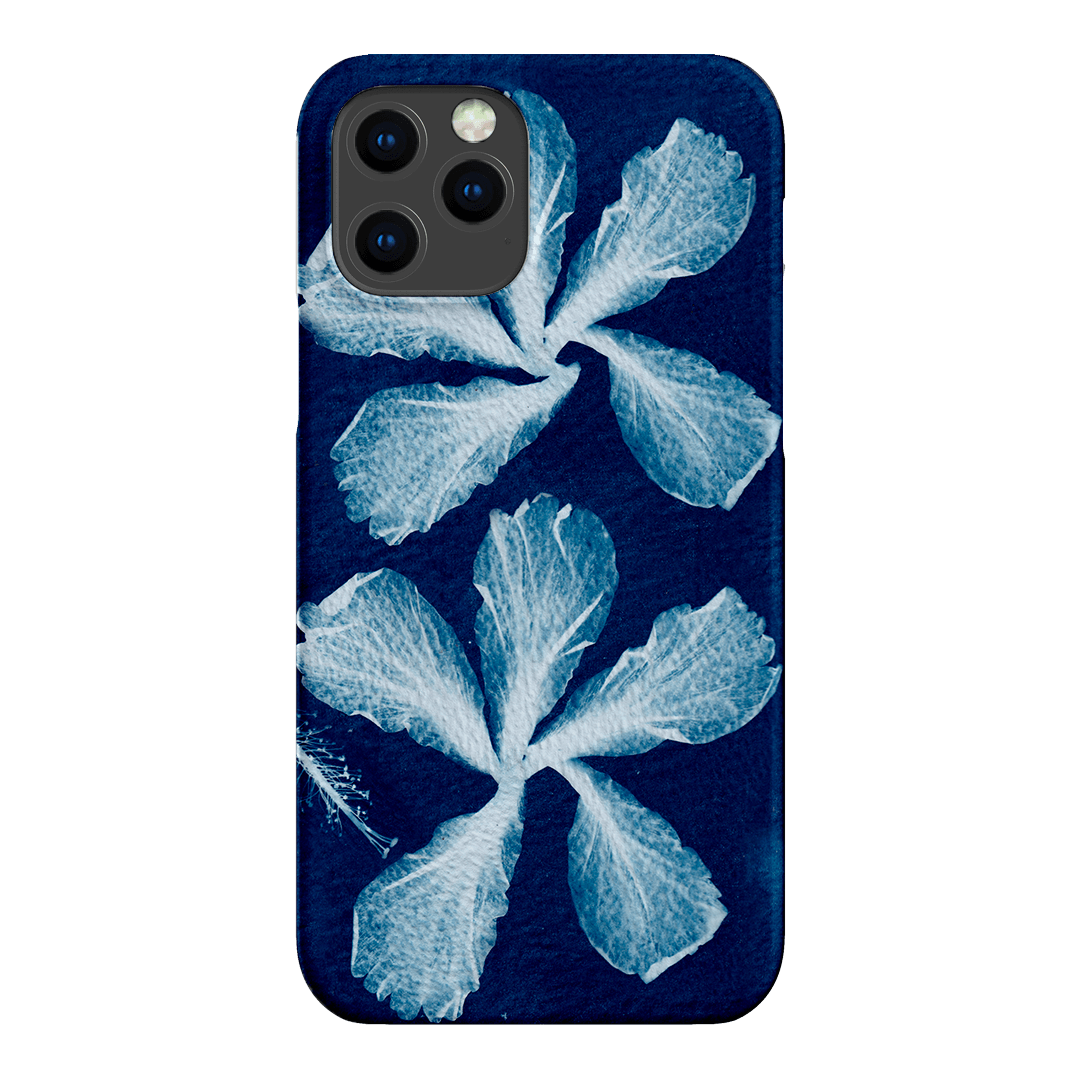 Hibiscus Cyanotype Printed Phone Cases iPhone 12 Pro / Snap by Sally Hungerford - The Dairy