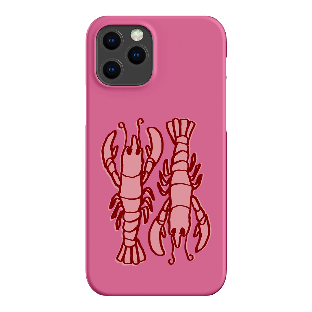 Lobster Love Pink Printed Phone Cases iPhone 12 Pro / Snap by The Dairy - The Dairy