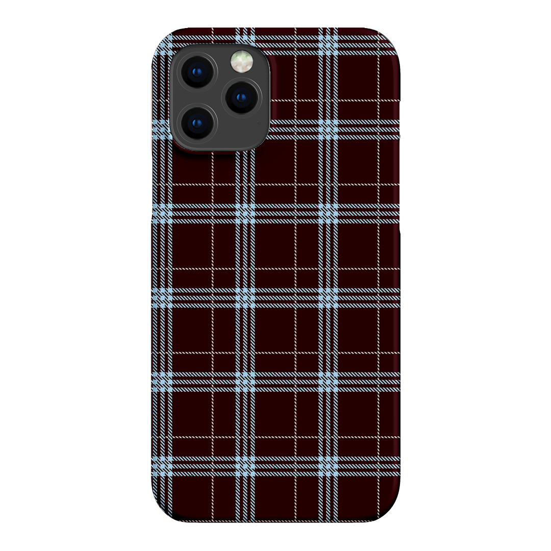 Mocha Plaid Printed Phone Cases iPhone 12 Pro / Snap by The Dairy - The Dairy