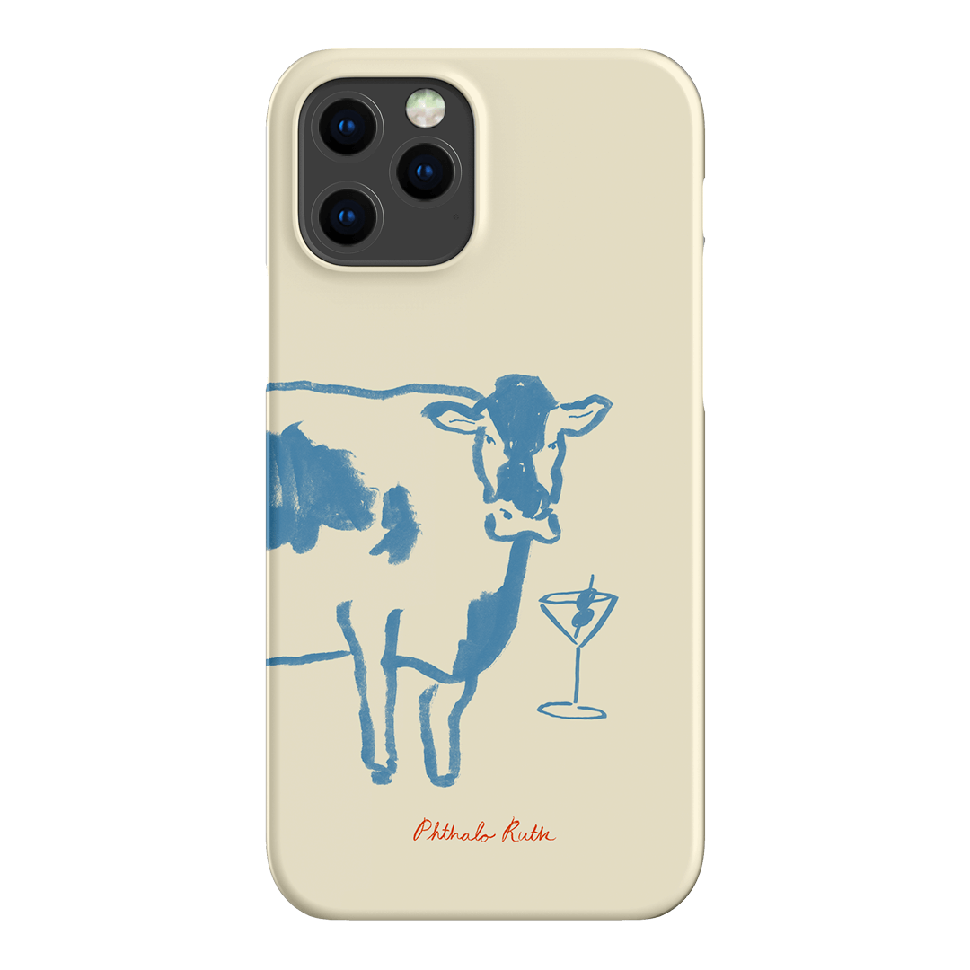 Mootini Blue Printed Phone Cases iPhone 12 Pro / Snap by Phthalo Ruth - The Dairy