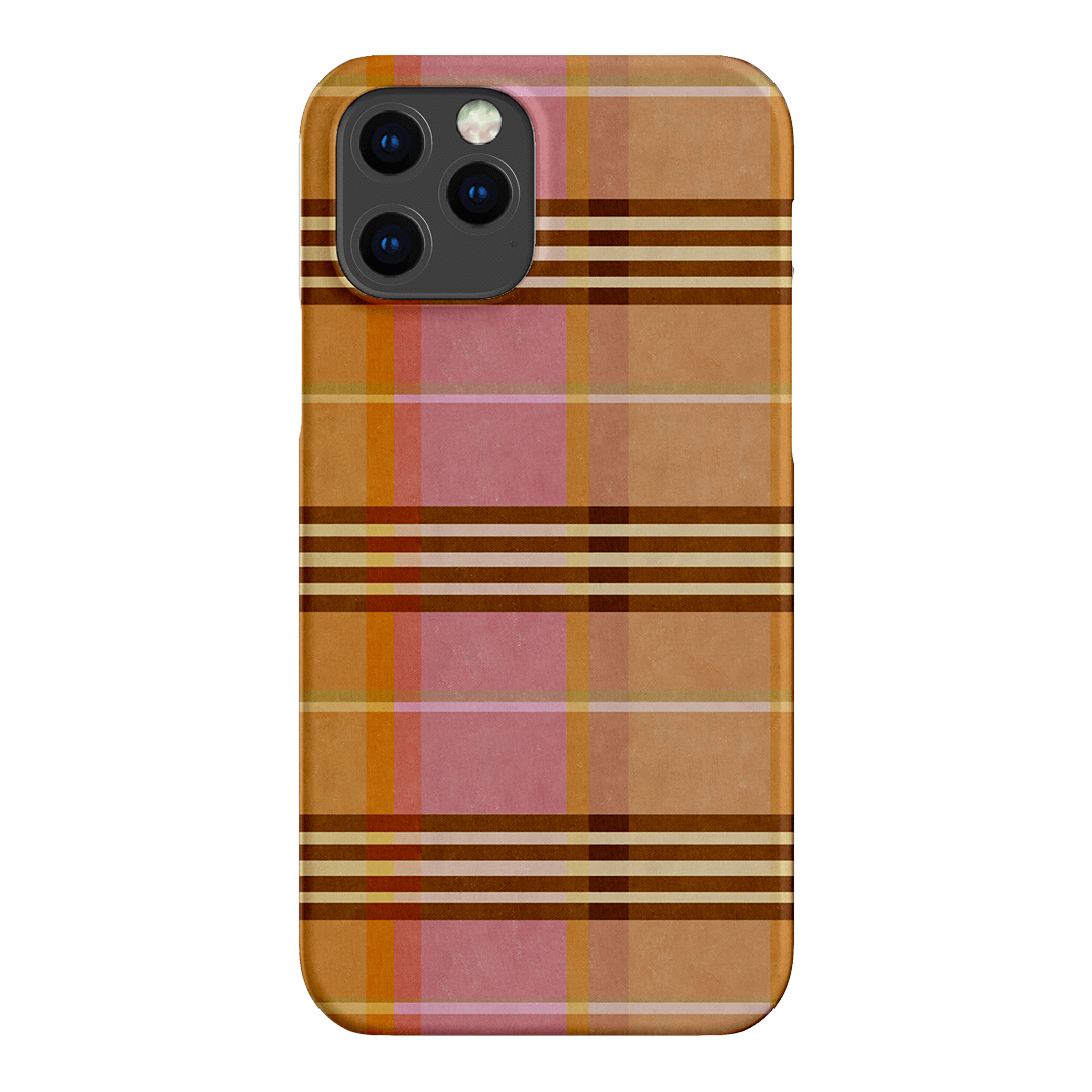 Peachy Plaid Printed Phone Cases iPhone 12 Pro / Snap by Fenton & Fenton - The Dairy